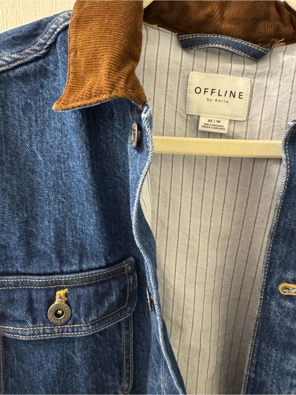 Aerie denim barn chore jacket by Offline - Picture 2 of 3